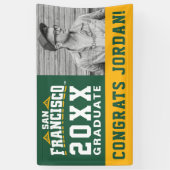 Banderoles Logo de l'Université de San Francisco | Diplômé (Vertical)