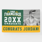 Banderoles Logo de l'Université de San Francisco | Diplômé (Horizontal)