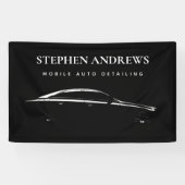 Banderoles Logo de nettoyage de détail automobile de réparati (Horizontal)