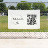 Banderoles Logo de nom d'entreprise personnalisable & Code QR (En situation)