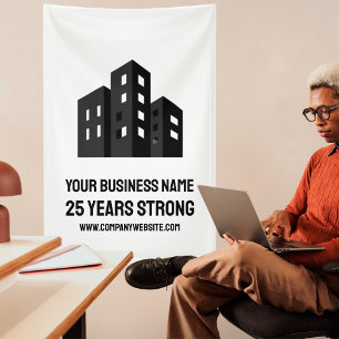 Banderoles Logo d'entreprise célébrant # ans sur mesure