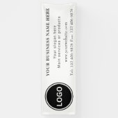 Banderoles Logo d'entreprise Coordonnées Simple modifiable (Vertical)