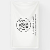 Banderoles Logo d'entreprise et site Web Société Réouverture (Vertical)