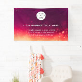 Banderoles Logo d'entreprise minimaliste Moderne professionne (En situation)