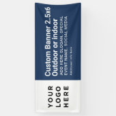 Banderoles Logo d'entreprise moderne Professionnel 2.5'x6' (Vertical)