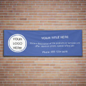 Banderoles Logo d'entreprise moderne Publicité promotionnelle