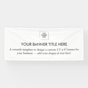 Banderoles Logo d'entreprise   Moderne Simple Minimaliste Bla