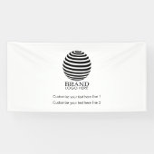 Banderoles Logo d'entreprise moderne sur mesure (Horizontal)