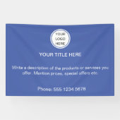 Banderoles Logo d'entreprise moderne Texte publicitaire promo (Horizontal)