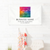 Banderoles Logo d'entreprise personnalisable Modèle moderne é (En situation)