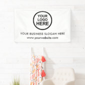 Banderoles Logo d'entreprise personnalisé (En situation)