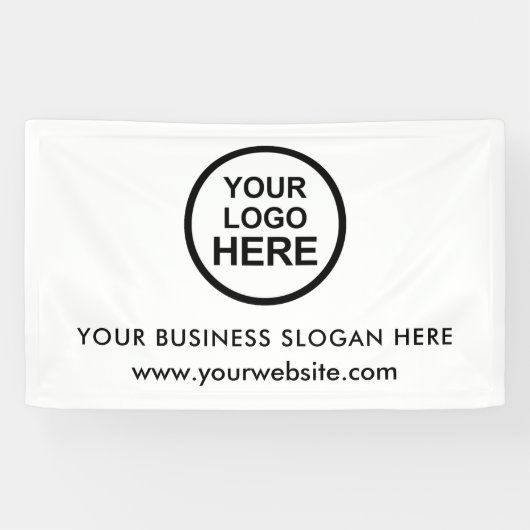 Banderoles Logo d'entreprise personnalisé (Horizontal)