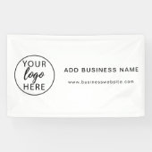 Banderoles Logo d'entreprise personnalisé (Horizontal)