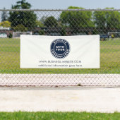 Banderoles Logo d'entreprise personnalisé et site Web d'entre (En situation)