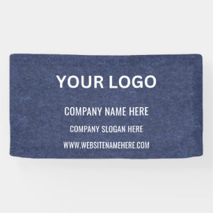 Banderoles Logo d'entreprise personnalisé Nom commercial et
