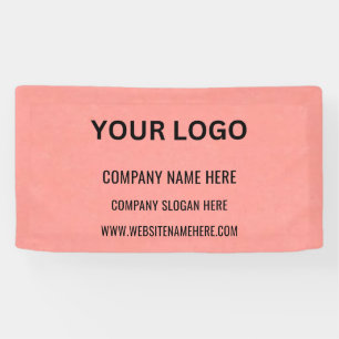 Banderoles Logo d'entreprise personnalisé Nom commercial et