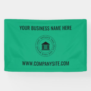 Banderoles Logo d'entreprise personnalisé Nom commercial et