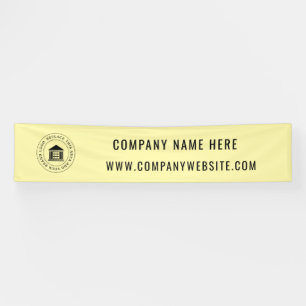 Banderoles Logo d'entreprise personnalisé Nom commercial et