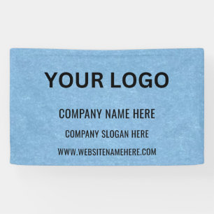 Banderoles Logo d'entreprise personnalisé Nom commercial et