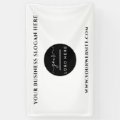 Banderoles Logo d'entreprise personnalisé Slogan Site Web Pro (Vertical)