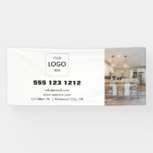 Banderoles Logo d'entreprise photo moderne minimaliste (Horizontal)