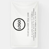 Banderoles Logo d'entreprise professionnel élégant tendance (Vertical)