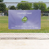 Banderoles Logo d'entreprise Purple Outdoor (En situation)