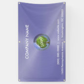 Banderoles Logo d'entreprise Purple Outdoor (Vertical)