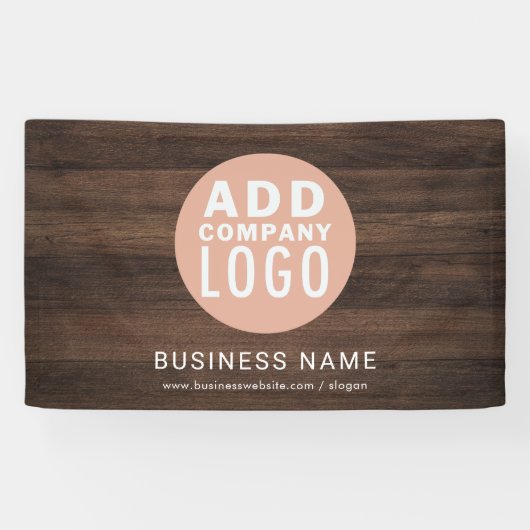 Banderoles Logo d'entreprise Rustic Company Faire-part (Horizontal)