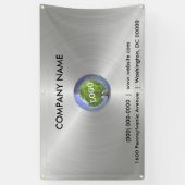 Banderoles Logo d'entreprise Silver Outdoor (Vertical)