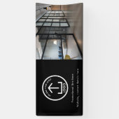 Banderoles Logo d'entreprise simple moderne photo et texte no (Vertical)