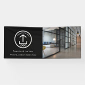 Banderoles Logo d'entreprise simple moderne photo et texte no (Horizontal)