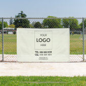 Banderoles Logo d'entreprise Vert minimaliste (Insitu)