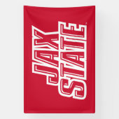 Banderoles Logo d'état de Jacksonville State University JAX S (Verticale)