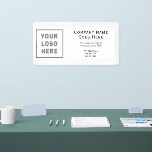 Banderoles Logo do-it-yourself Horizontal Plain Modèle Busine (Salon professionnel)