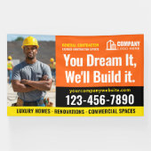 Banderoles Logo du chantier de construction Photo Orange Publ (Horizontal)