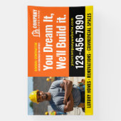 Banderoles Logo du chantier de construction Photo Orange Publ (Verticale)