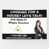 Banderoles Logo du courtier immobilier sur mesure promotionne (Horizontal)