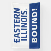 Banderoles Logo du mot-symbole de l'Université Eastern Illino (Verticale)