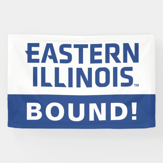 Banderoles Logo du mot-symbole de l'Université Eastern Illino (Horizontal)