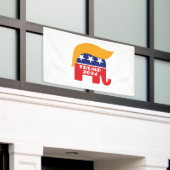 Banderoles Logo du président Trump 2024 pour les éléphants ré (Bâtiment extérieur)