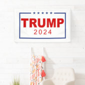 Banderoles Logo du rectangle classique Trump 2024 (En situation)