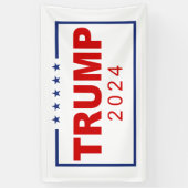Banderoles Logo du rectangle classique Trump 2024 (Vertical)