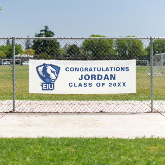 Banderoles Logo Eastern Illinois University Panthers (En situation)