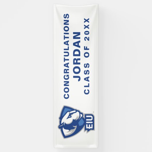 Banderoles Logo Eastern Illinois University Panthers (Vertical)