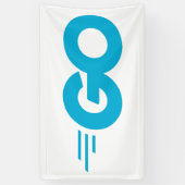 Banderoles Logo Golang (Go Programming Language) (Vertical)