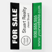 Banderoles Logo Immobilier personnalisé à vendre (Verticale)