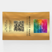 Banderoles Logo Modèle promotionnel QR Code vertical grand (Horizontal)