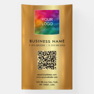 Banderoles Logo Modèle promotionnel QR Code vertical grand
