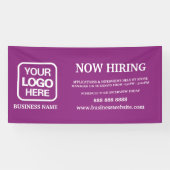 Banderoles Logo moderne Magenta Location (Horizontal)